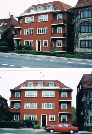 Nye vinduer i boligblok Frederikshavm
